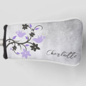Paarse Lovevogels Golf Head Hoesje Golfheadcover (Voorkant)