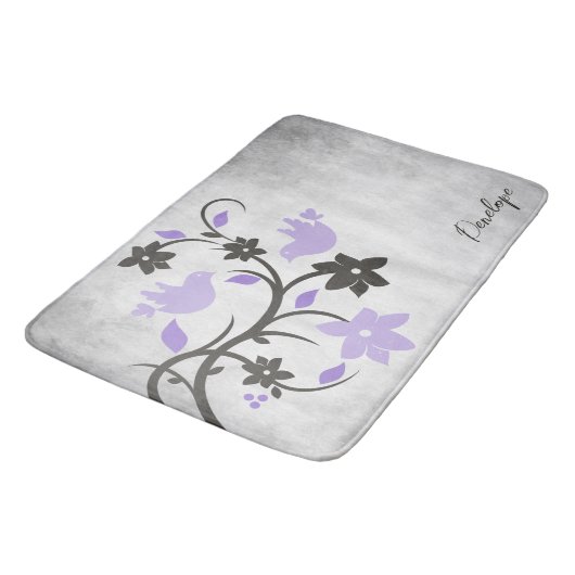 Paarse Lovevogels - Speciaal bath Mat (Gekanteld)