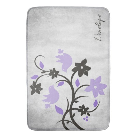 Paarse Lovevogels - Speciaal bath Mat (Voorkant Verticaal)