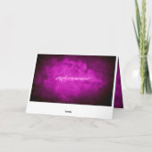 Paarse Lucht Dank Je Bedankkaart (Achterkant)