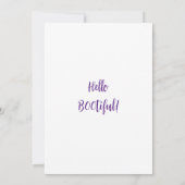 Paarse lucht oranje maan spook op kerkhof kaart (Achterkant)