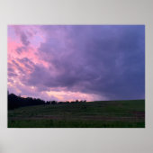 Paarse lucht poster (Voorkant)