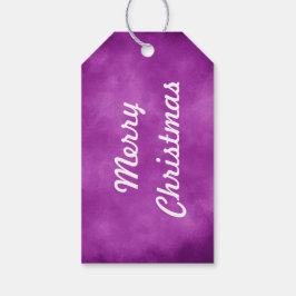 Paarse lucht stormwolk cadeaulabel