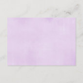 Paarse luchtballon met florele hete lucht in plaat informatiekaartje (Achterkant)