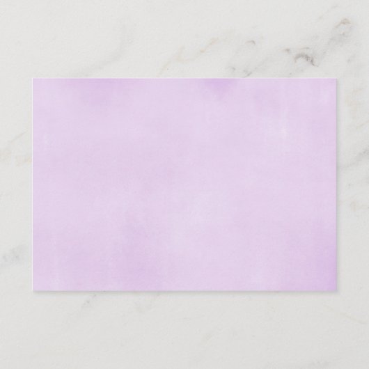 Paarse luchtballon met florele hete lucht in plaat informatiekaartje (Achterkant)