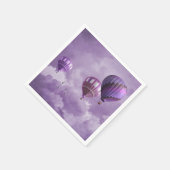 Paarse luchtballon Napkins Servet (Hoek)