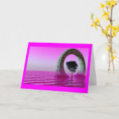 paarse luchten kaart (Gele Bloem)