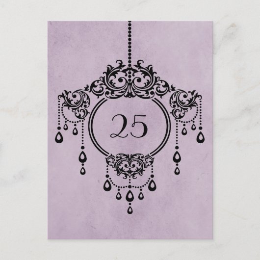 Paarse  luchters — Briefkaart (Voorkant)