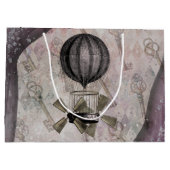 Paarse luchthaven Steampunk Glam Groot Cadeauzakje (Achterkant)