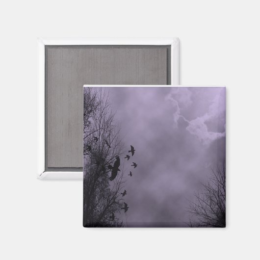 Paarse luchtmachtleider magneet (Voorkant / Achterkant)