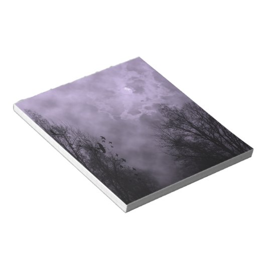 Paarse luchtmachtleider notitieblok (Schuin)