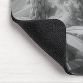 Paarse luibloemen zwart en witte mousepad muismat (Hoek)