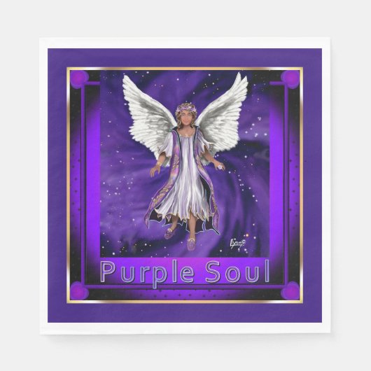 Paarse luiers servet (Voorkant)