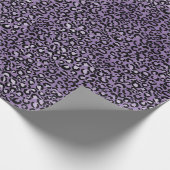 Paarse luipaard afdrukken cadeaupapier (Hoek)