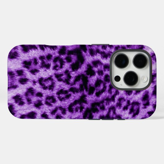 Paarse luipaard afdrukken Case-Mate iPhone case (Achterkant (horizontaal))