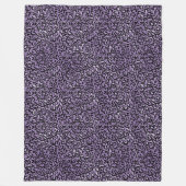 Paarse luipaard afdrukken fleece deken (Voorkant)