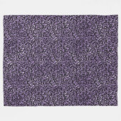 Paarse luipaard afdrukken fleece deken (Voorkant (Horizontaal))
