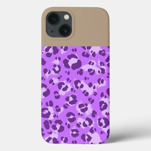 Paarse luipaard afdrukken - iPhone 6 Hoesje (Achterkant)