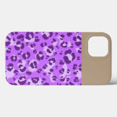 Paarse luipaard afdrukken - iPhone 6 Hoesje (Achterkant (horizontaal))