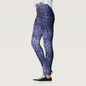Paarse luipaard afdrukken leggings (Links)