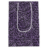 Paarse luipaard afdrukken medium cadeauzakje (Achterkant)