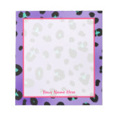 Paarse luipaard afdrukken Persoonlijk Notitieblok (Voorkant)