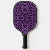 Paarse luipaard afdrukken pickleball paddle (Achterkant)