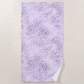 Paarse luipaard afdrukken strandlaken (Voorkant)