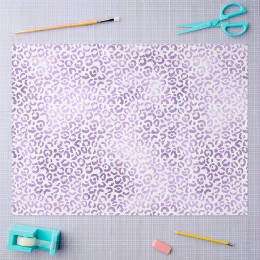 Paarse luipaard afdrukken tissuepapier (Craft)