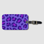 "Paarse luipaard" Bagagelabel (Voorkant (horizontaal))