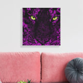 Paarse luipaard Dierenprint Wall Art Canvas Afdruk (Insitu (Woonkamer))