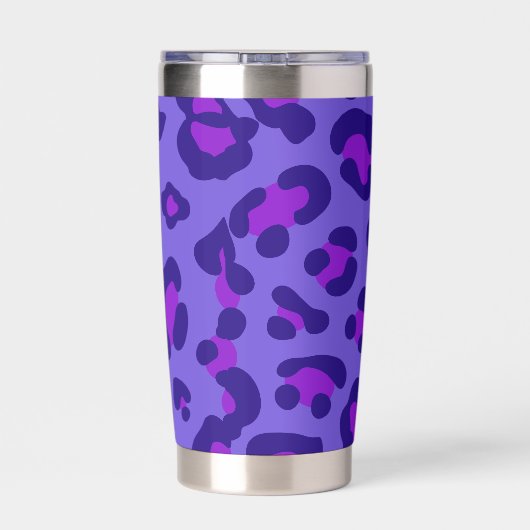 "Paarse luipaard" Geïsoleerde Drinkbeker (Achterkant)