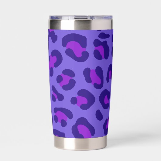 "Paarse luipaard" Geïsoleerde Drinkbeker (Voorkant)