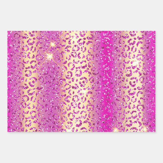  Paarse luipaard Inpakpapier Vel (Voorkant 2)