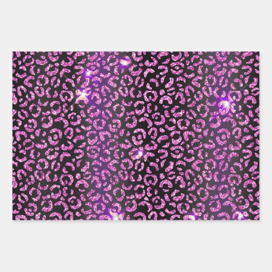 Paarse luipaard Inpakpapier Vel (Voorkant)