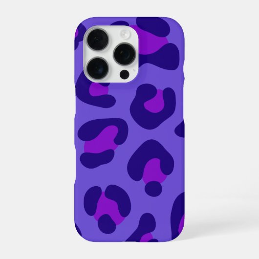 "Paarse luipaard" iPhone Hoesje (Achterkant)