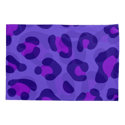 "Paarse luipaard" Kussensloop (Achterkant-Links)