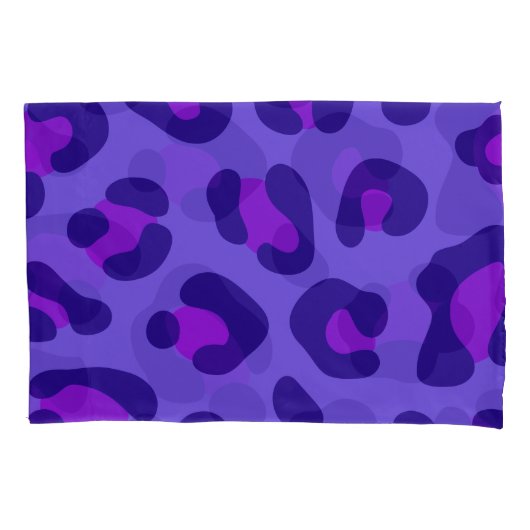 "Paarse luipaard" Kussensloop (Voorkant-Links)