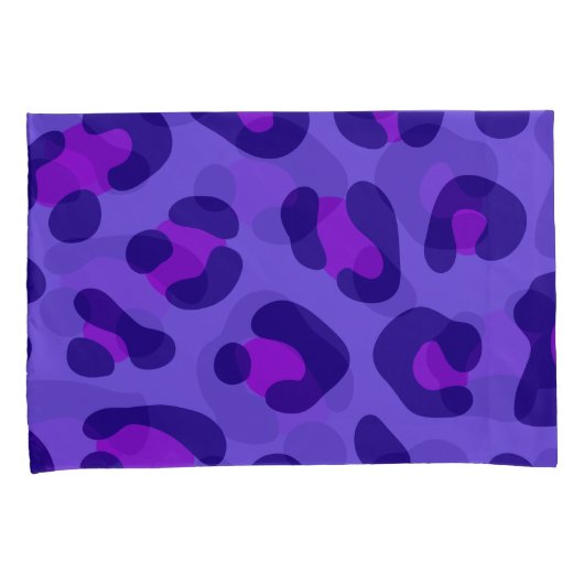 "Paarse luipaard" Kussensloop (Voorkant-Rechts)