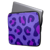 "Paarse luipaard" Laptop Sleeve (Voorkant Links)