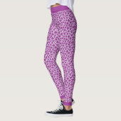 Paarse luipaard Leggings afdrukken (Links)
