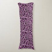 Paarse luipaard lichaamskussen (Voorkant Verticaal)