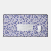 Paarse luipaard patroonlavendel bureaumat (Keyboard & Muis)