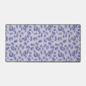 Paarse luipaard patroonlavendel bureaumat (Voorkant)