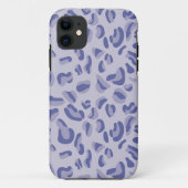 Paarse luipaard patroonlavendel Case-Mate iPhone case (Achterkant)
