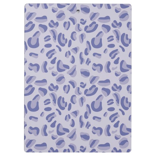 Paarse luipaard patroonlavendel klembord (Achterkant)