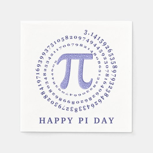 Paarse luipaard pi 3.14 spiraal nummer Happy pi da Servet (Voorkant)