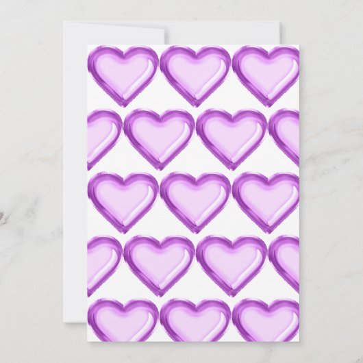 Paarse Luipaardballon 1e Kerstdag Kaart (Achterkant)