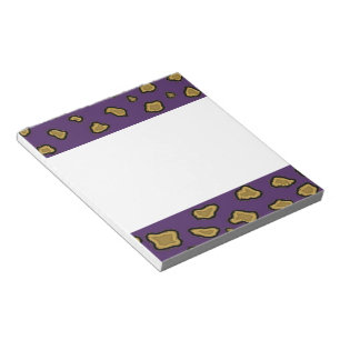 Paarse Luipaardprint Notitieblok