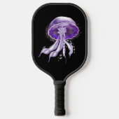 Paarse Luminescent Jellyfish Pickleball Paddle (Voorkant)